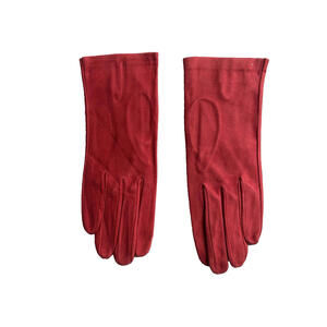 Sermoneta Gloves Red Suede Women's Gloves 7